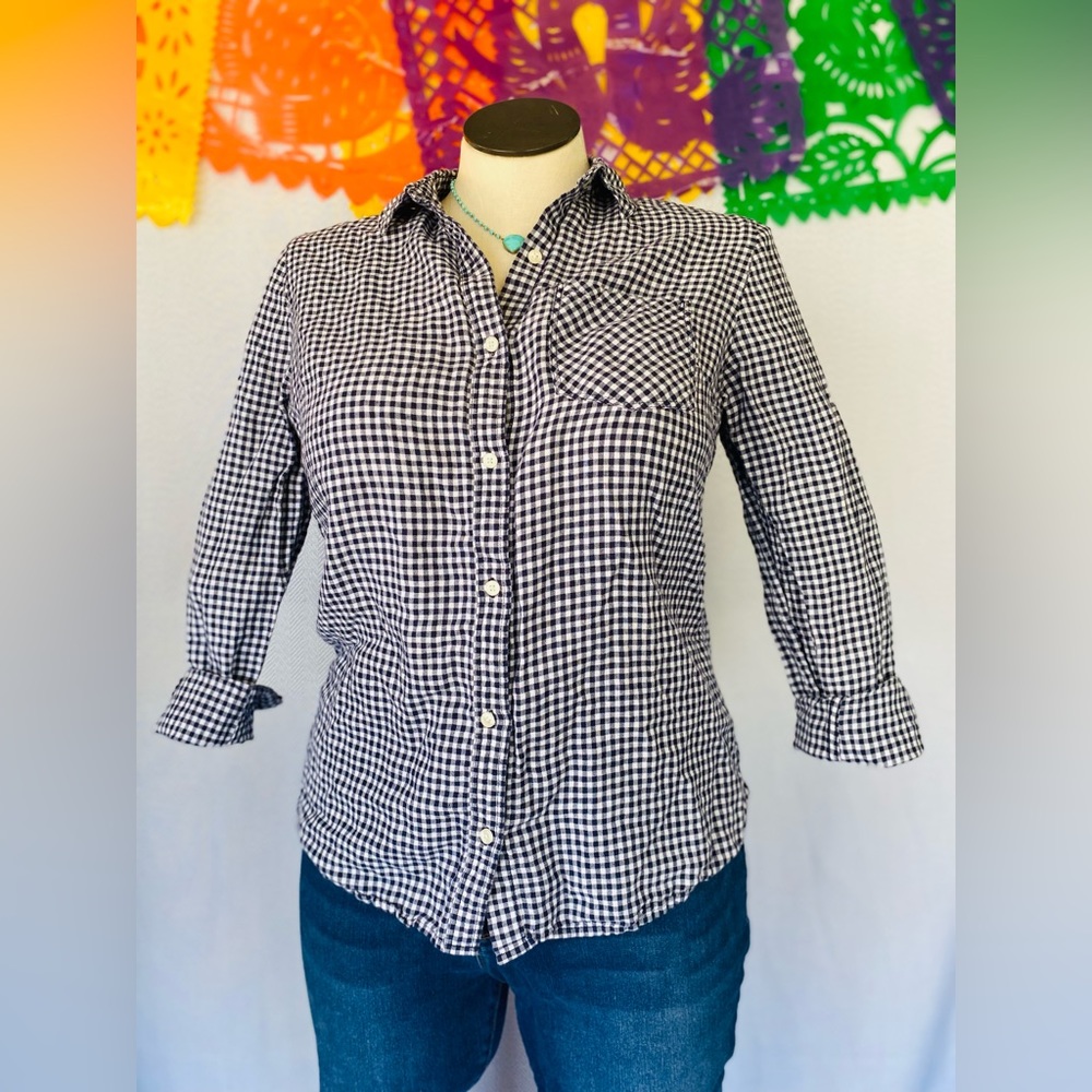 Banana Republic plaid button down